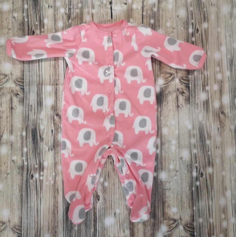 🐘 Carter's Fleece Onesie; Newborn